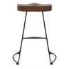 Freedom Black Stool Dark Wood