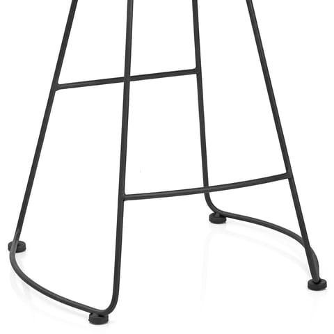 Freedom Black Stool Dark Wood