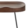 Freedom Black Stool Dark Wood