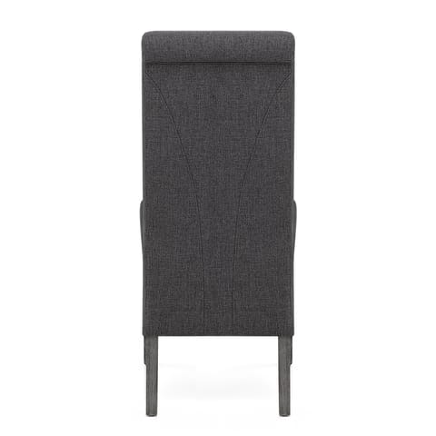 Carlo Grey Oak Chair Charcoal Fabric