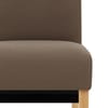 Carlo Oak Chair Brown Fabric