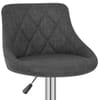 Stitch Bar Stool Charcoal Fabric