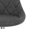 Stitch Bar Stool Charcoal Fabric