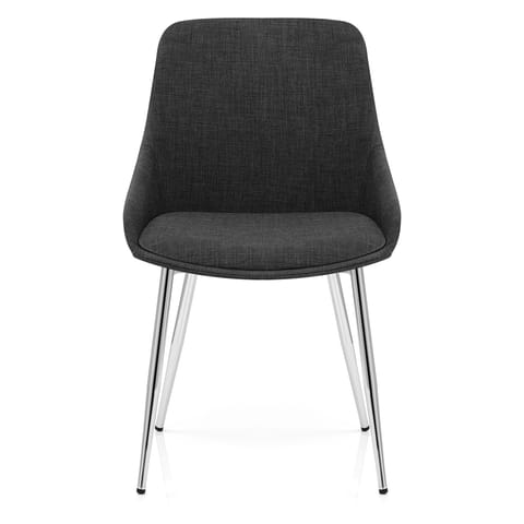 Aston Dining Chair Charcoal Fabric