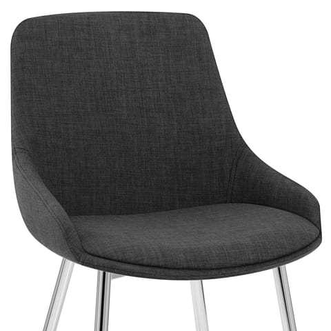 Aston Dining Chair Charcoal Fabric