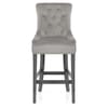 Etienne Bar Stool Grey Velvet