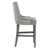 Etienne Bar Stool Grey Velvet