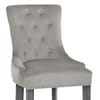 Etienne Bar Stool Grey Velvet