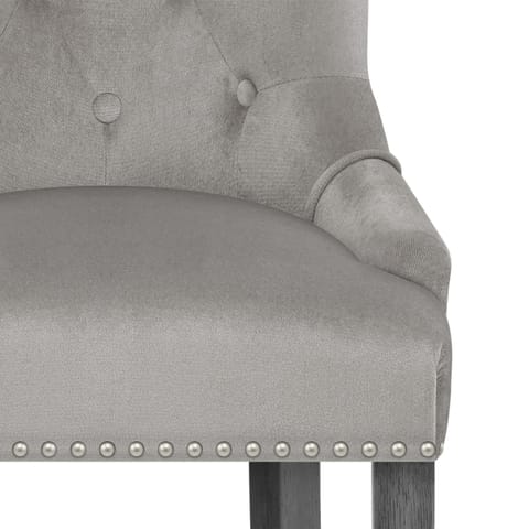 Etienne Bar Stool Grey Velvet