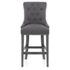 Etienne Bar Stool Charcoal Fabric