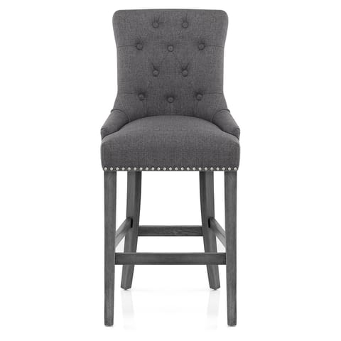 Etienne Bar Stool Charcoal Fabric