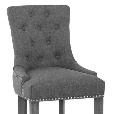 Etienne Bar Stool Charcoal Fabric