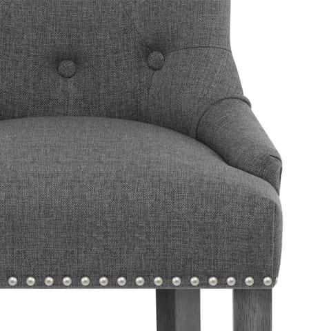 Etienne Bar Stool Charcoal Fabric