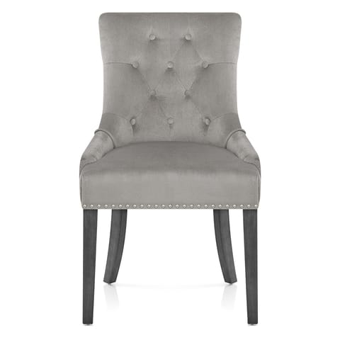 Etienne Dining Chair Grey Velvet
