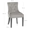 Etienne Dining Chair Grey Velvet