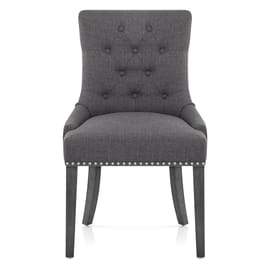 Etienne Dining Chair Charcoal Fabric