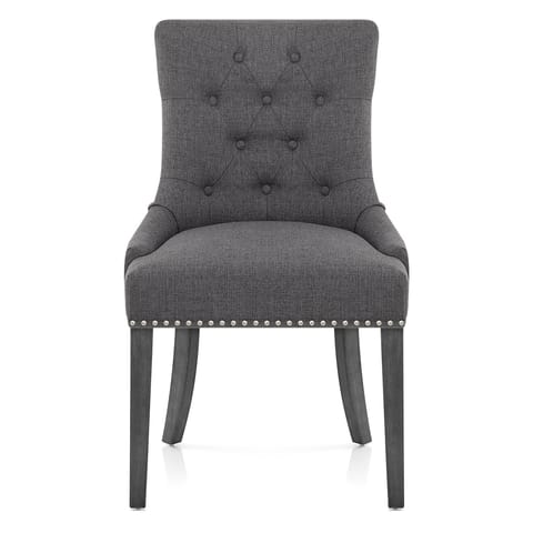 Etienne Dining Chair Charcoal Fabric