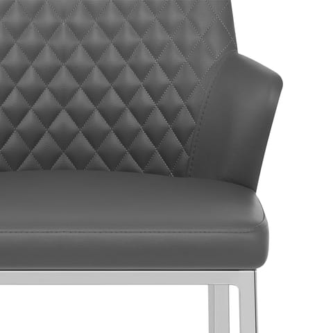 Arden Bar Stool Grey Leather