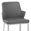 Arden Bar Stool Grey Leather