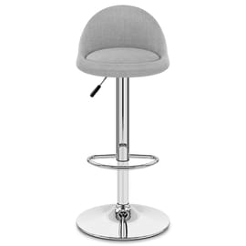 Glee Bar Stool Grey Fabric