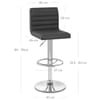 Mint Bar Stool Charcoal Fabric