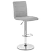 Criss Cross Bar Stool Grey Fabric