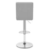 Criss Cross Bar Stool Grey Fabric