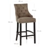 Ascot Bar Stool Antique Brown