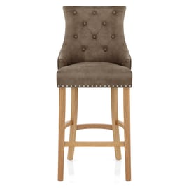 Ascot Oak Stool Antique Brown