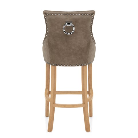 Ascot Oak Stool Antique Brown