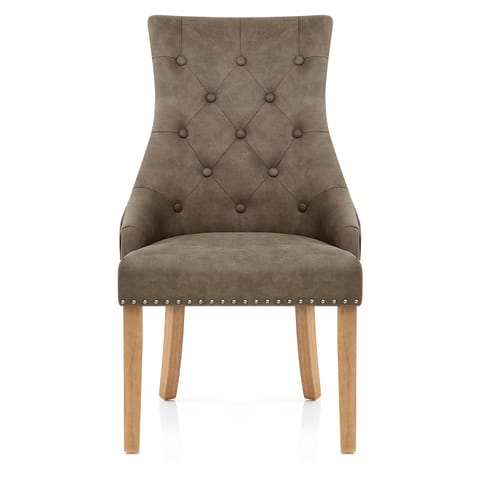 Ascot Oak Dining Chair Antique Brown