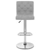 Seattle Gas Lift Stool Grey Fabric