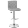 Seattle Gas Lift Stool Grey Fabric
