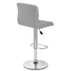 Seattle Gas Lift Stool Grey Fabric