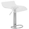 Shimmer Translucent Brushed Stool Clear