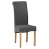 Carolina Dining Chair Charcoal Fabric