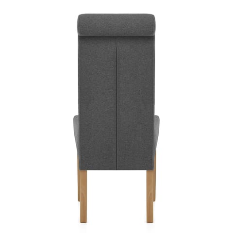 Carolina Dining Chair Charcoal Fabric