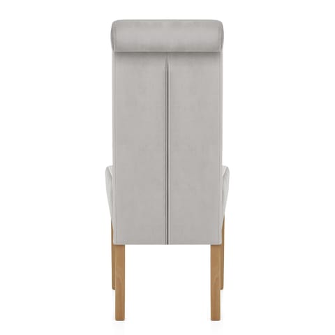 Carolina Dining Chair Grey Velvet