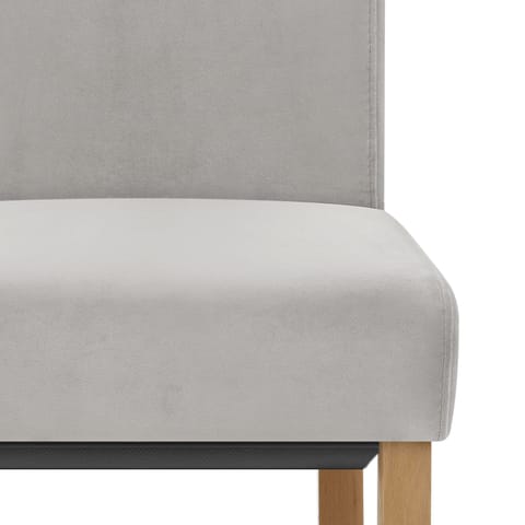 Carolina Dining Chair Grey Velvet