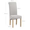 Carolina Dining Chair Grey Velvet