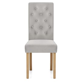 Portland Dining Chair Grey Velvet