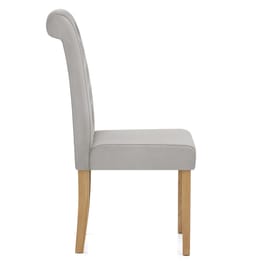 Portland Dining Chair Grey Velvet