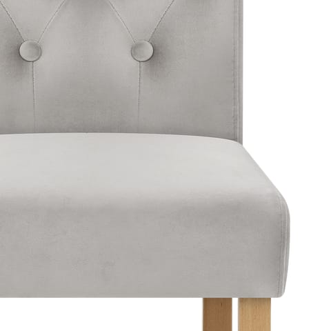 Portland Dining Chair Grey Velvet