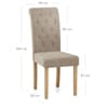 Portland Dining Chair Mink Fabric