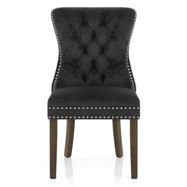 Kensington Dining Chair Black Velvet