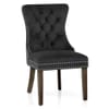 Kensington Dining Chair Black Velvet