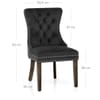 Kensington Dining Chair Black Velvet