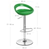 Crescent Bar Stool Green