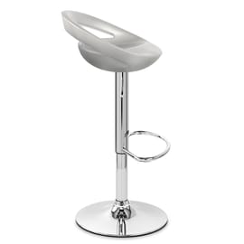 Crescent Bar Stool Silver