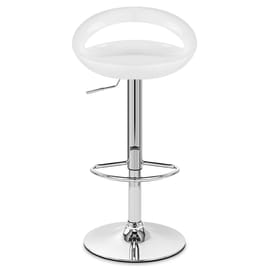 Crescent Bar Stool White